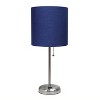 Creekwood Home Contemporary Bedside Table Lamp with Power Outlet - 2 of 4