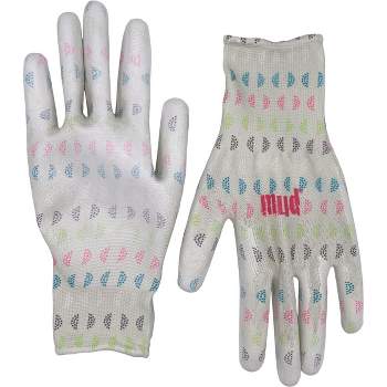 Mud Gloves  Small/Med Geo Print Polyester Garden Gloves MD33001SG-WSM