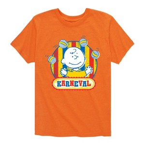 Boys' - Peanuts - Charlie Brown Karneval Short Sleeve Graphic T-Shirt - 1 of 4