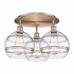 Rochester - 3 Light Flush Mount In Industrial Style-12.63 Inches Tall and 21.75 Inches Wide - 1 of 1