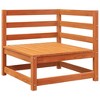 vidaXL Garden Sofa Wax brown Solid pine wood Single seat module Modular - 2 of 2