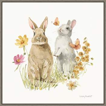 Amanti Art Hop on Spring IV by Lisa Audit Canvas Wall Art Print Framed 22-in. W x 22-in. H.