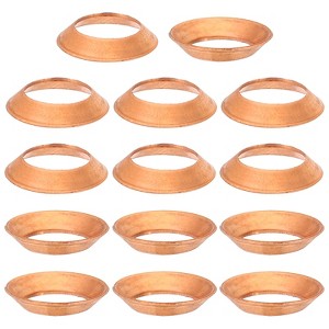 Unique Bargains Copper Air Conditioner Refrigeration Plumbing Parts 45 Degree Flare Gaskets 10 Pcs - 1 of 4