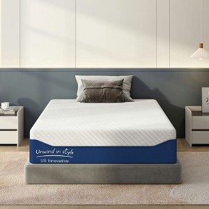 Resenkos Full Size Mattress 10 Inch,Gel Memory Foam Mattress for Cool Sleep in a Box,Fiberglass Free, Medium Firm Feel - 1 of 4