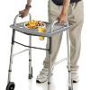 Drive Universal Walker Tray  Stable, Easy-Attach Gray Tray for Meals, Drinks, and Personal Items, Fits Most Walkers - 4 of 4
