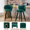 MOONMISS 2PCS 360 degrees Counter Height Bar Stools  for Kitchen Counter Solid Wood Legs with a fixed height - 4 of 4