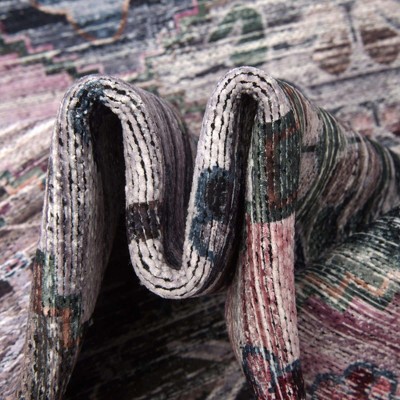 Mangata Maya Colorful Square Chenille Area Rug