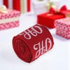 Unique Bargains Gift Wrap Ribbons Printed Christmas Polyester 118.11"x2.56" 1 Pc - 2 of 4