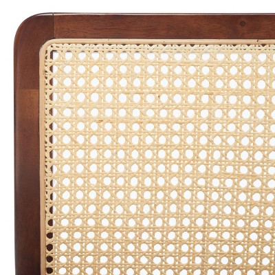 Benicio Dark Brown and Natural Rattan Bar Stool Set