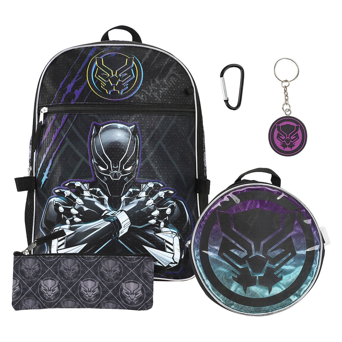 Marvel Comics Black Panther 5-Piece Backpack Set