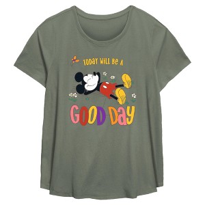 Women's Mickey & Friends Today Will Be a Good Day T-Shirt - 1 of 3