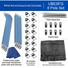 Upper Bounce Trampoline Safety Enclosure Set including Net, Curved Poles, Pole Caps, Pole Foam Sleeves - Fits Round Trampoline Frames - 2 of 4