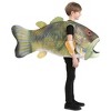 HalloweenCostumes.com One Size   Kid's Fish Halloween Costume Tunic | Children's Fish Costume for Dress-Up Fun, Brown/Green - 2 of 4
