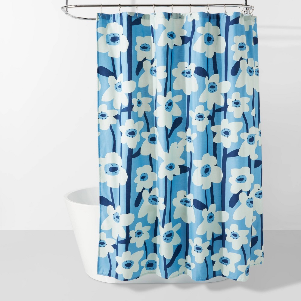 Photos - Shower Curtain Modern Floral  - Room Essentials™