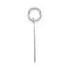 Black Bow Jewelry 14k White Gold, Jersey Collection, Small Number 30 Pendant - 2 of 4
