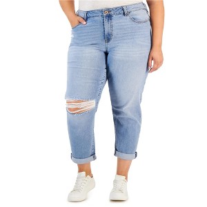Celebrity Pink Womens Bestie Cuffed Girlfriend Cropped Jeans - 1 of 1
