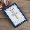 Anna-Kaci Silver Tone Crystal Rhinestone Cross Patonce Necklace with Message Card & Envelope Jewelry Gift - 3 of 4