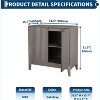 Gaomon Sideboard Buffet Storage Cabinet, 32in Modern Fluted Accent Cabinet Small Wood Console Table with 2 Doors - 2 of 4