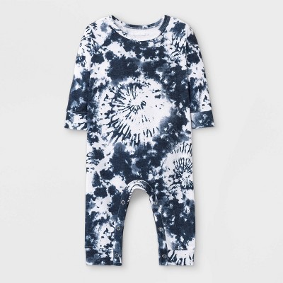 Image of Grayson Mini Baby French Terry Tie-Dye Romper - Newborn