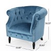 GDFStudio Justus Contemporary Tufted Upholstered Club Chair - 3 of 4