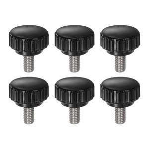 Unique Bargains Plastic Threaded Bolt Knurled Clamping Knob Thumb Screws 6 Pcs - 1 of 4