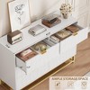 Whizmax Modern Dresser w/ Metal Legs & Wide Drawers - Large Storage Chest for Bedroom, Living Room - 4 of 4