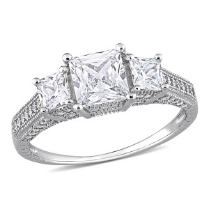 EVERLY JEWELRY | Sterling Silver 4 CT TGW Cubic Zirconia Fashion Ring - 1 of 4