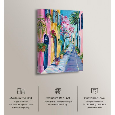 Colorful Coastal Canvas Wall Art, 36" x 54"