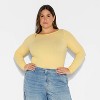 Women's Slim Fit Long Sleeve Round Neck T-Shirt - Wild Fable™ - 2 of 3