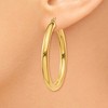 Black Bow Jewelry 4mm, 14k Yellow Gold Classic Round Hoop Earrings, 40mm (1 1/2 Inch) - 3 of 4