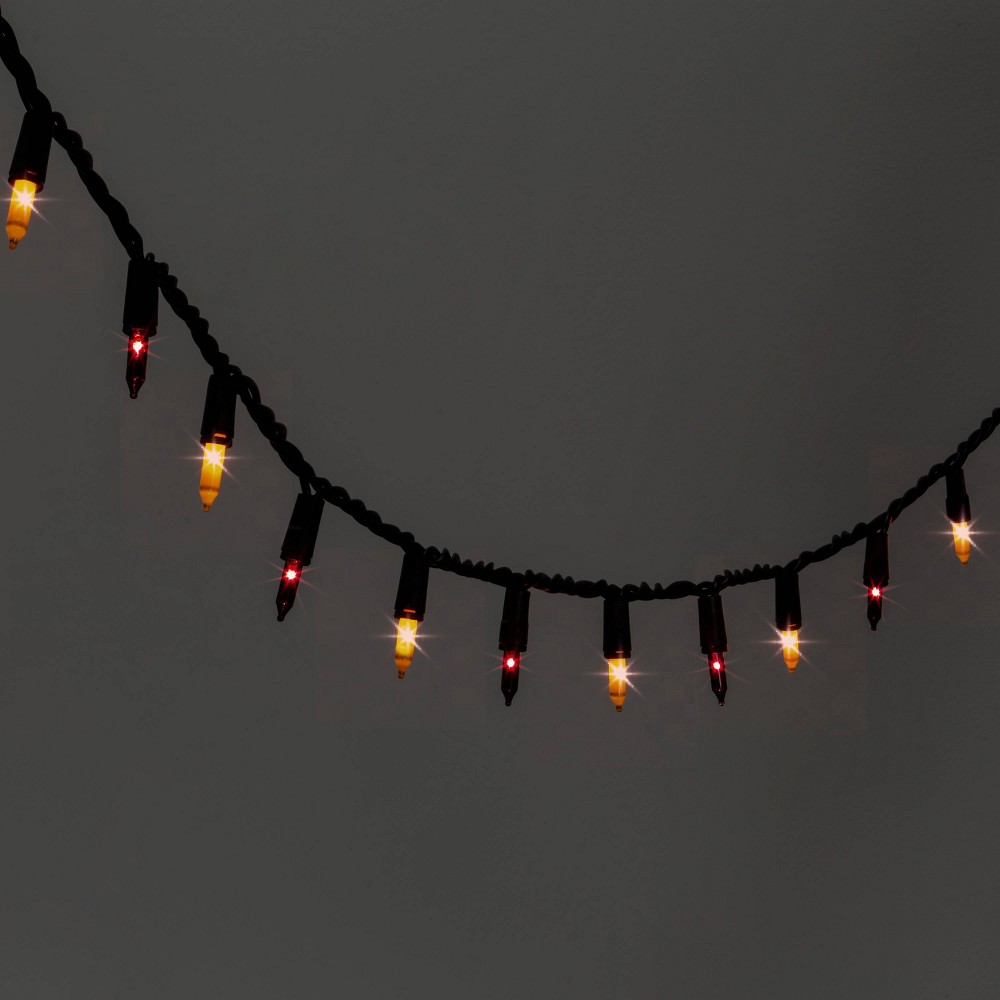 Halloween 100ct Incandescent Halloween Mini String Lights Purple/Orange - Hyde & EEK! Boutique