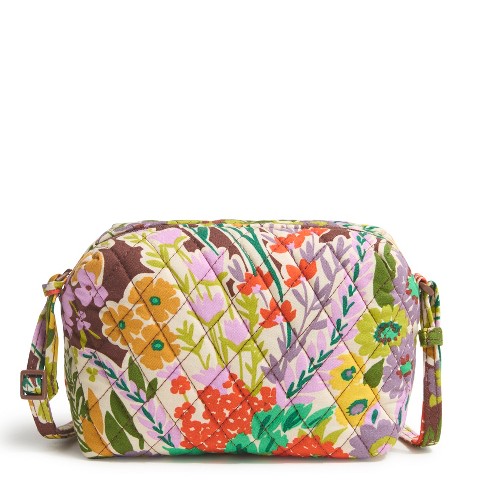 Vera Bradley Women's Outlet Cotton Camera Bag Crossbody Evening Garden