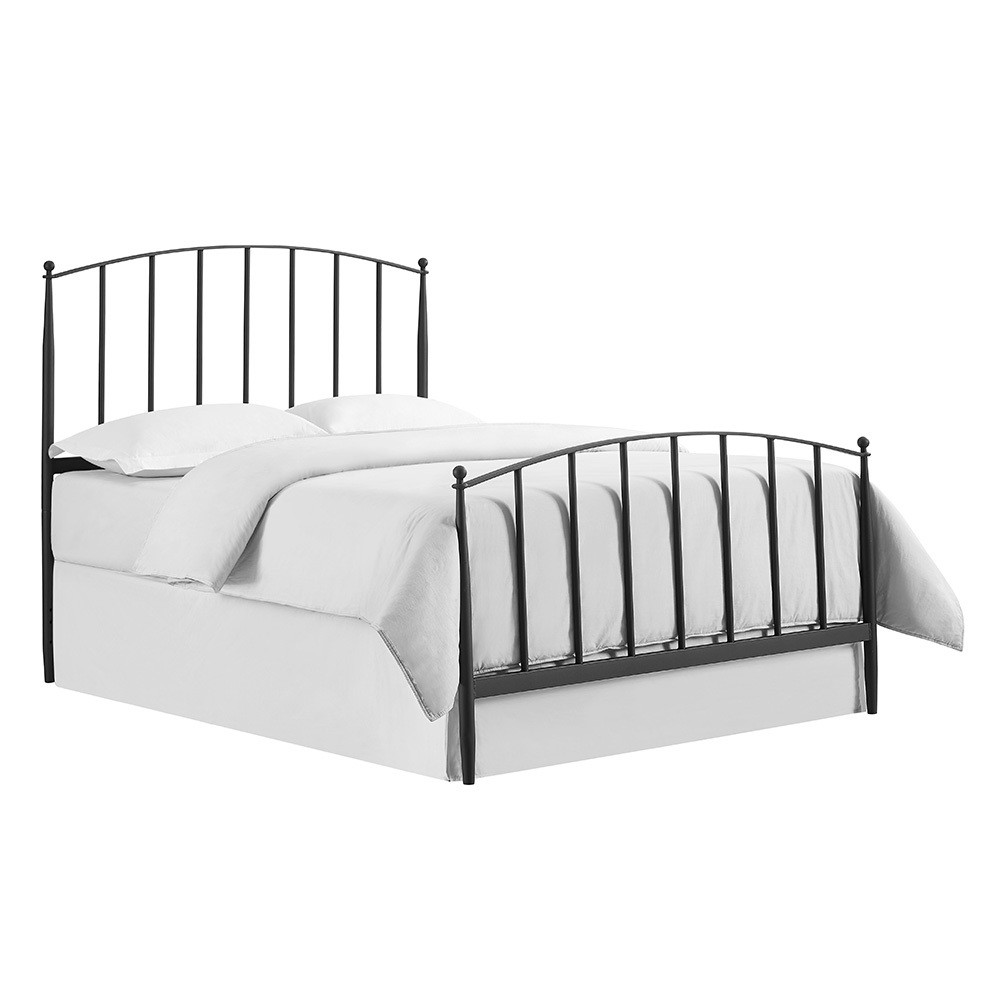 Photos - Bed Frame Crosley Queen Whitney Adult Bed Black  