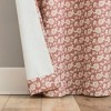 No. 918 1pc 40"x63" Talia Floral Print Semi-Sheer Grommet Curtain Panel Dusty Terracotta - 4 of 4