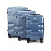 Mirage Luggage Maggie ABS Hard shell Lightweight 360 Dual Spinning Wheels Combo Lock 28" 24", 20" 3 Piece Luggage Set - 4 of 4