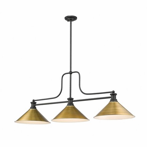 Z-lite Melange 3 - Light Pendant In Matte Black : Target