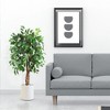 Whizmax Artificial Ficus, Fake Ficus Silk Tree with Natural Wood Trunk in Plastic Nursery Pot for Indoor Outdoor House Living Room Office - 3 of 4