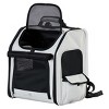 Munora - Small Pet Carrier Backpack - Expandable with Back Extension - Breathable Mesh Travel Backpack for Cats and Dogs - Holds up to 26 lbs - 2 of 4