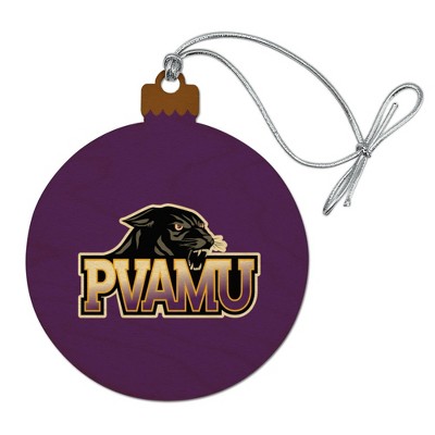 Prairie View A&M Primary Logo Wood Christmas Tree Holiday Ornament