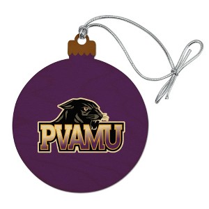 Prairie View A&M Primary Logo Wood Christmas Tree Holiday Ornament - 1 of 4