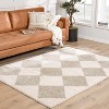 Hauteloom Arilla Gray Washable Diamond Area Rug - 2 of 4