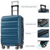 YONWAY 24-Inch Hardshell ABS Sets, Checked Spinner Luggage Set Lightweight Travel Luggage with 2 Packing Cubes - 3 of 4