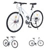 7 Speed Hybrid Bike, 700C Wheel Commuter Bicycle With Dual Disc Brakes, Aluminum Rims And TEC Chain, Carbon Steel Frame City Bicycle For Men And Women - 4 of 4
