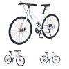 7 Speed Hybrid Bike, 700C Wheel Commuter Bicycle With Dual Disc Brakes, Aluminum Rims And TEC Chain, Carbon Steel Frame City Bicycle For Men And Women - image 4 of 4