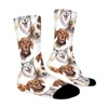 Wild Animal Dog Women Printed Crew Socks Funny Funky Socks Soft Polyester Novelty Gifts for Artists Men - 3 of 4