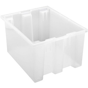 Quantum Storage Systems Stack And Nest Tote, 19-1/2"W X 15-1/2"D X 10"H, Heavy Duty - 1 of 1