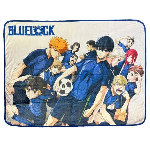 Blue Lock Blanket Yoichi Meguru Hyoma Rensuke Anime Fleece Blanket 45"X 60" - 1 of 4