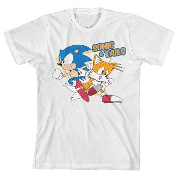 Sonic The Hedgehog Sonic & Tails Boy's White T-shirt