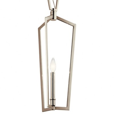 Contemporary Polished Nickel Mini Pendant Light