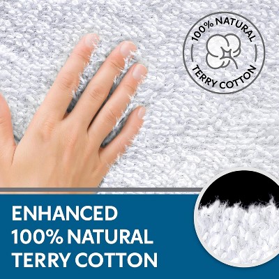 Guardmax White Cotton Terry Top Waterproof Pillow Protector - Standard Size